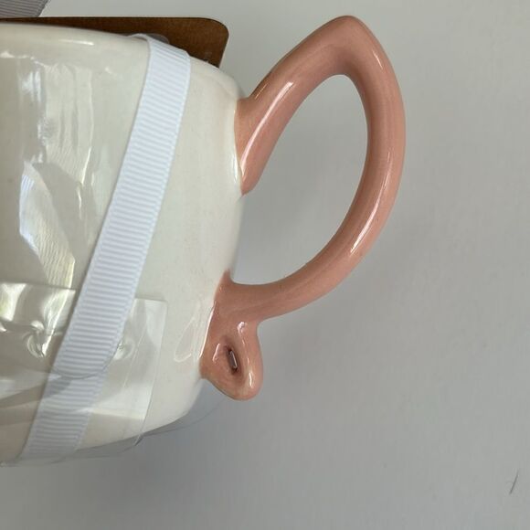 New Rae Dunn Disney Tinker Bell Ceramic Measuring Cups Set Pink Handle - Picture 6 of 10